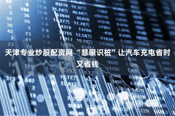 天津专业炒股配资网 “慧眼识桩”让汽车充电省时又省钱